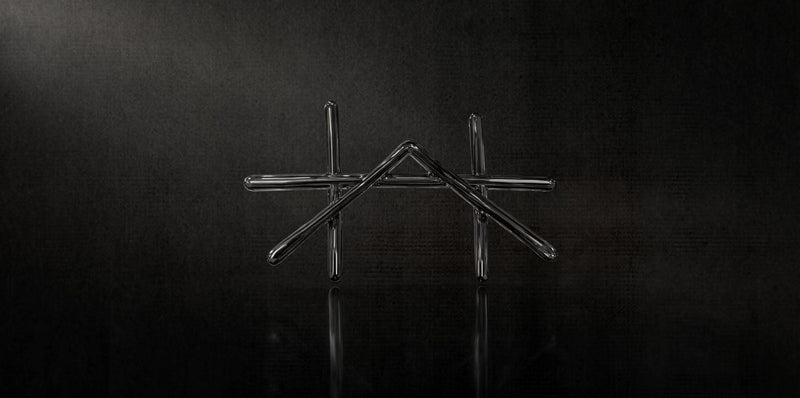 Whisker & Ash sigil in chrome on black – The Almanac