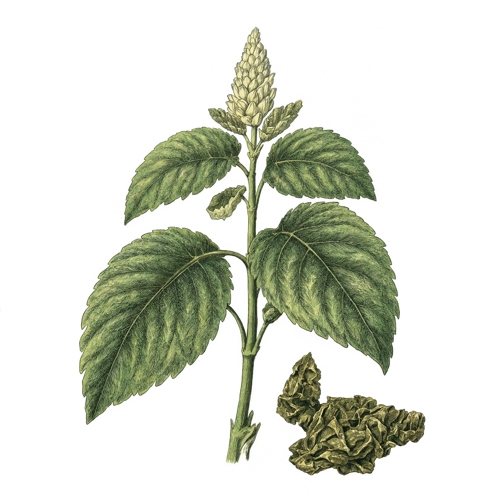 Patchouli botanical illustration