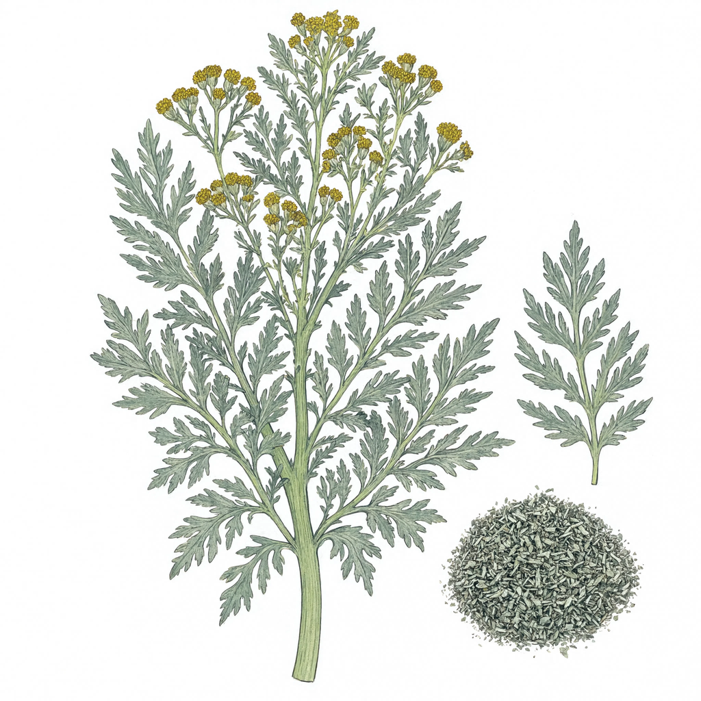 Wormwood botanical illustration