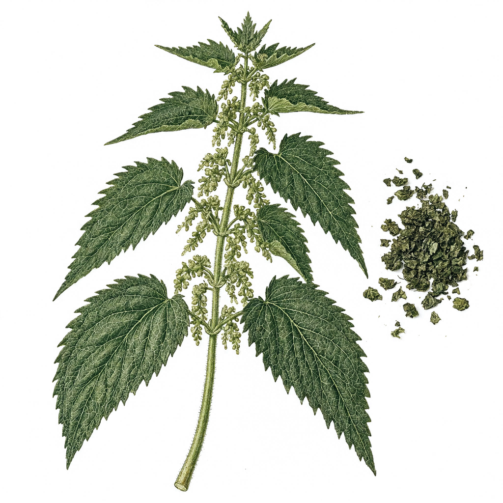 Nettle Leaf botanical illustration