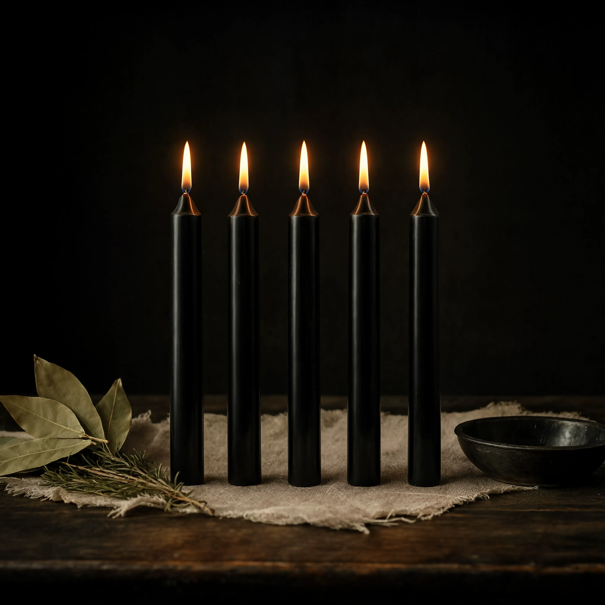 Chime Spell Candle - Black