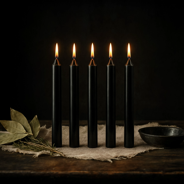 Chime Spell Candle - Black