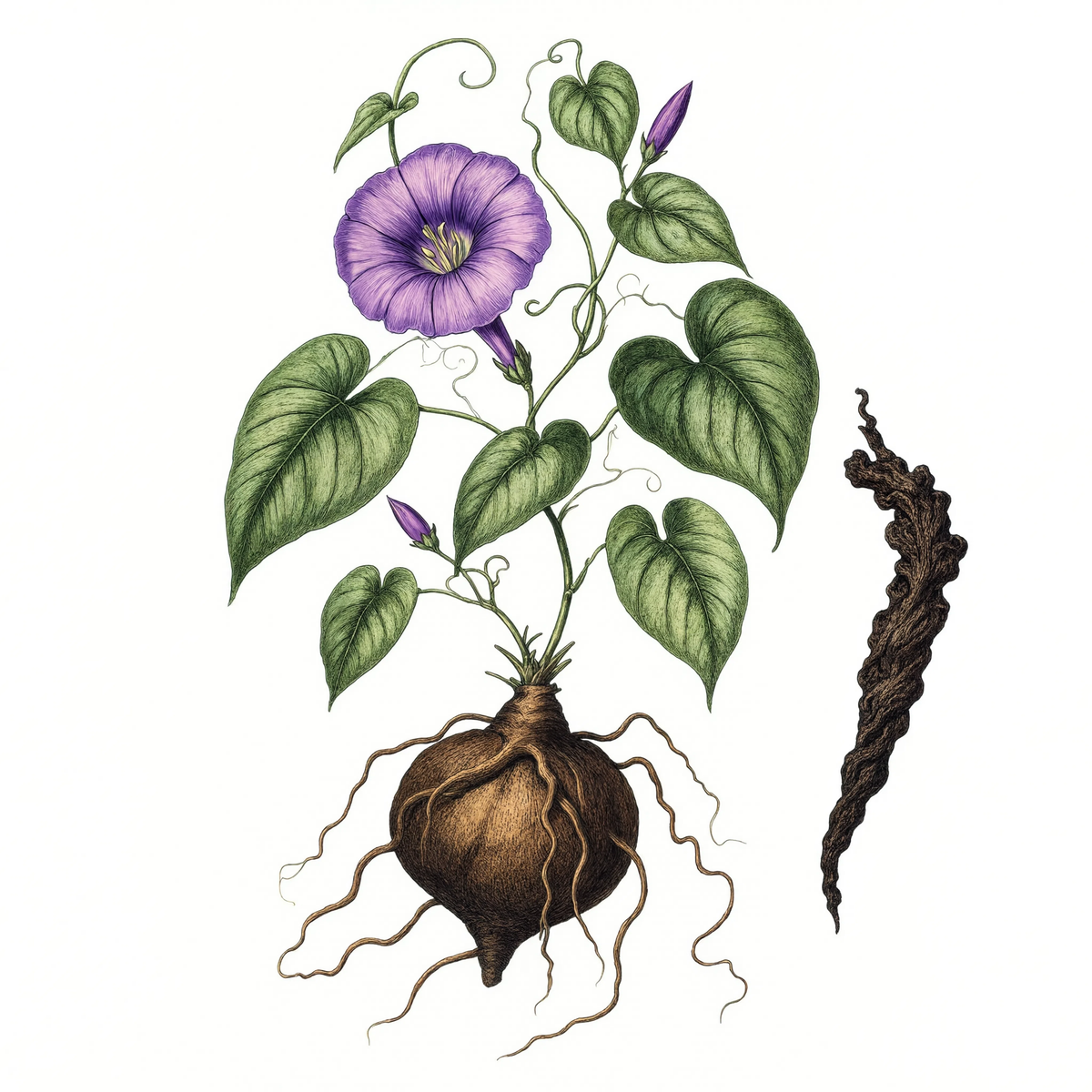 High John the Conqueror Root botanical illustration